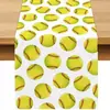 Amazon Transfronterizo Temu Runner de Mesa con Tema de Golf Clubes Verdes Decoración de Mesa de Campo de Golf Fiesta