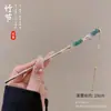 Novo grampo de cabelo flor de borla antiga estilo chinês para mulheres, grampo de sândalo de alta qualidade combinado com Hanfu, acessório de cabelo estilo antigo