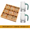 Sakeware Cubo de Hielo Restaurante Batidor de Vino Olla de Vino Gota Dividida Olla para Vino Frío Vino Caliente Olla Japonesa para Vino Caliente Revestimiento Interior