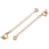 Cadena de extensión para collar y pulsera con cierre de hebilla de langosta de oro de 14/18 quilates que conserva el color, accesorios de joyería hechos a mano.