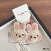 Anillo para el pelo de conejo de dibujos animados de tela Mori Cuerda para el pelo de estrella de corcho de goma bordado de fresa de fruta Accesorios para el pelo de niña lindos