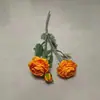 Simulación 3 cabezas Dullaine ramo de flores artificiales de alto nivel realista decoración de flores de boda peonía Dullaine flor artificial