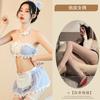 Deseo Rojo Lencería Sexy Uniforme Sexy Tentación Traje de Criada Juego de Roles Encaje Talla Grande Pijama Dropshipping