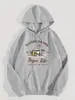 Sudadera con capucha de manga larga y cordón de talla europea transfronteriza Estampado Outer Banks