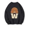 2026 Nuevo Otoño Fabricante Transfronterizo Retro Trendy Sudadera con Cuello Redondo Estampada para Mujer Estilo Coreano Forro Polar Estampado de Letras Modelo Nuevo