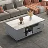 Nuevo Mueble de TV Nórdico Retráctil Juego de Mesa de Centro Minimalista Moderno para Salas de Estar Pequeñas, Uso Doméstico, Gabinete de Pared y Gabinete de Piso de Lujo Ligero