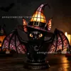 Lâmpadas Chapéu de Bruxa de Novo Produto Transfronteiriço Resina Gótico Noite de Halloween Ornamento de Lâmpada Chapéu de Gato Bruxa