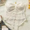2025 Versión Coreana Deseo Puro Camisola Picante para Chica Tailandesa Versátil Adelgazante Espalda Hermosa Top Dulce Picante para Verano Ropa Exterior e Interior