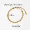Elegante pulsera cubana de acero inoxidable europea y americana con un toque de alta gama, joyería estilo INS, pulsera de acero de titanio electrochapado que no se decolora para mujer