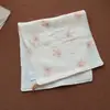 Toalla de gasa para bebé, cuatro capas de algodón puro, toalla pequeña para niños, babero de bebé, toalla facial para lavar y bañar, paño para eructar