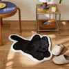 Tapete Flocado de Gato Fofo Estilo Coreano para Casa Sala de Estar Tapete de Chão Peludo Banheiro Vaso Sanitário Tapete de Chão Espesso Absorvente