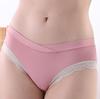 Calzones de Encaje de Cintura Baja en Forma de V para Mujer, Transpirables con Soporte Abdominal para Mamá, Base Cruzada Triangular, Antes y Después del Embarazo