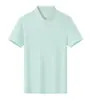 Nueva camisa polo lisa de cuatro botones con 2 botones, 55% algodón, manga corta, se puede imprimir con logo o bordar, adecuada para ropa de trabajo