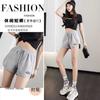 Shorts de Verano para Mujer para Casa Nuevos Cintura Elástica Pierna Ancha Sueltos Talla Extra Deportes al Aire Libre Casuales Pantalones de Moda