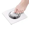 Núcleo de rebote tipo pulsador mejorado, tapón de desagüe de alcantarilla, desagüe de pie universal para baño, a prueba de insectos, antiolor