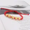 2024 ano de nascimento Dragão 5 cinco bênçãos Dragão puxar pulseira trançada casal feminino presente drenagem cinco Pulseira de Dragão atacado