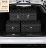 Caixa de armazenamento de carro Caixa de armazenamento de couro dobrável para carro Porta-malas de carro Suprimentos para caixa de armazenamento de carro