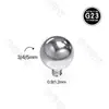 Fabricante Joia para Piercing Labial com Ponta de Bola de Rosca Externa em Liga de Titânio G23, Atacado Piercing para Sobrancelha F136, Piercing para Umbigo, Joia para Piercing com Haste de Rosca Interna