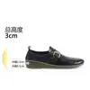 Zapatos de ante para mujer studiolee, mocasines de punta redonda, suela gruesa con forro polar, aumento de altura de 3 cm