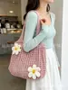 Bolso holgado de gran capacidad tejido hueco para mujer 2026 nuevo estilo para ir al trabajo bandolera individual bolso de flor tejida bolso tote