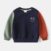 Moletom de Fleece Infantil 2026 Nova Coleção Outono e Inverno Roupas Infantis Atacado Manga em Retalho para Meninos Top Espesso e Quente Peça Única Dropshipping