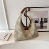 Bolso de gran capacidad para mujer 2023 nuevo otoño e invierno lona mezclilla bolso tote bolso de clase para estudiante universitario bolso de hombro axilar