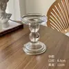 Porta-Velas de Cristal Retrô Luxo Leve Romano Francês Vidro Velas Aromáticas Jantar à Luz de Velas Adereços de Fotografia Decoração de Casa