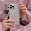 Lazo Transparente Adecuado para Iphone15Promax Apple 13/14 Carcasa para Teléfono Móvil de Arena Movediza con Ladrillos 11/12 Niñas