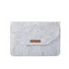 Funda de fieltro para portátil para MacBook, forro suave de franela, bolsillo de doble capa con pequeña bolsa de almacenamiento, varios tamaños disponibles