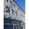 Toldo de Vidrio Soporte de Viga Voladiza de Acero al Carbono Toldo de Acero Inoxidable Estructura de Acero en I Completamente Soldada