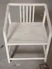 Silla Oficial de Sombrero de Madera Maciza Blanca Silla de Comedor Silla Blanca de Respaldo Peine Sillón Piezas Blancas Piezas de Silla Blanca de Peine Otro
