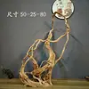 Adornos de Talla de Raíz de Ciprés de Acantilado de Taihang, Tallas de Madera Natural de Forma Libre de Guanyin y Maitreya, Artículos de Regalo, Artesanías de Madera Añeja