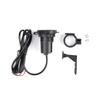 Cargador USB dual para teléfono móvil de motocicleta nuevo al por mayor 12V24V Cargador de coche impermeable para espejo retrovisor de coche eléctrico modificación