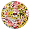 100 peças venda quente transfronteiriça placas de aviso adesivos de educação infantil adesivos decorativos para laptop skate capacete
