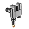 Válvula de Fechamento Automático Mini para Banheiro de Máquina de Lavar Customizada de Fábrica Válvula Angular Especial Espessada de Uma Entrada para Duas Saídas