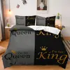 SHEIN jogo de cama de três peças decoração de feriado Dia dos Namorados impressão digital quarto decoração de casa jogo de cama de três peças