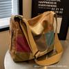 Moda Vintage Costuras Bolso Grande Mujer 2024 Nuevo Gran Capacidad Ligero Bolso Cruzado Viajero Lona Tote Bolso Grande