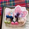 Nueva Cuerda para el Cabello de Resina Oscura con Dibujos de Animales para Bebés que No Daña el Cabello, Niñas de Jardín de Infancia Animales Flores 5 Pares
