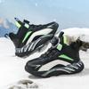 Sapatos Infantis para Meninos, Novo Estilo Inverno 2026, Sapatos Grossos de Algodão com Forro de Lã para Crianças, Sapatos Esportivos Duplos de Algodão para Crianças Médias e Grandes