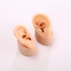 Orejas Falsas de Silicona, Rasgos Faciales, Nariz, Boca, Anillo de Ombligo, Soporte de Exhibición de Joyería, Modelo, Cabeza de Maniquí para Práctica de Limpieza de Oídos