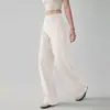 Pantalones Deportivos Casuales de Pierna Ancha Recta Sueltos para Entrenamiento de Pilates Running Yoga Mujer Cintura Alta Secado Rápido