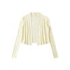 Camisa de Verão Retrô Tencel Proteção Solar Ar Condicionado para Mulheres Verão Casaco Cardigã de Manga Comprida Exterior Jaqueta Cropped Cintura Alta