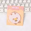 Lindas notas adhesivas con forma de gato de alto valor estético, estilo caricatura ins, adhesivas, adecuadas para agendas de estudiantes, notas de recordatorio y mensajes reutilizables