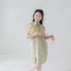 Roupa Infantil Verão Novo Algodão Puro Cheongsam Chinês Vestido com Fenda Fantasia Infantil Média e Grande Estilo Chinês Vestido Longo Infantil