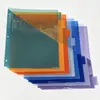 Fornecimento Exclusivo Transfronteiriço de Páginas Divisórias A4 com Três Furos em 8 Cores, Bolsos Duplos Inclinados, Material PP, Personalizáveis para Uso em Estudo e Escritório