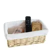 C Cesta de Almacenamiento de Ratán Cesta de Almacenamiento de Escritorio Tela Tejida Misceláneos Caja de Almacenamiento de Snacks Caja de Almacenamiento Cesta de Bambú Cesta de Bambú W