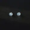 Pendientes de Plata Pura S999 con Circonita de Corte Fuego Artificial Brillante Color Dopamina Diseño Suave Único Pendientes al por Mayor