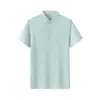 Camisa Polo Masculina com Adesivo Contínuo, Uniforme de Golfe Transfronteiriço, Roupas de Golfe com Proteção UV, Logotipo Personalizado
