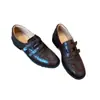 2026 Novo Modelo Velcro Estilo Britânico Versátil Feminino Slip-On Baixo Salto Couro Genuíno Respirável Mocassins