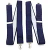 Tirantes Negros, Unisex, Versátiles, Tirantes Estilo 3.5cm, Tirantes en Forma de H, Tirantes Elásticos, Tirantes de Cuatro Clips